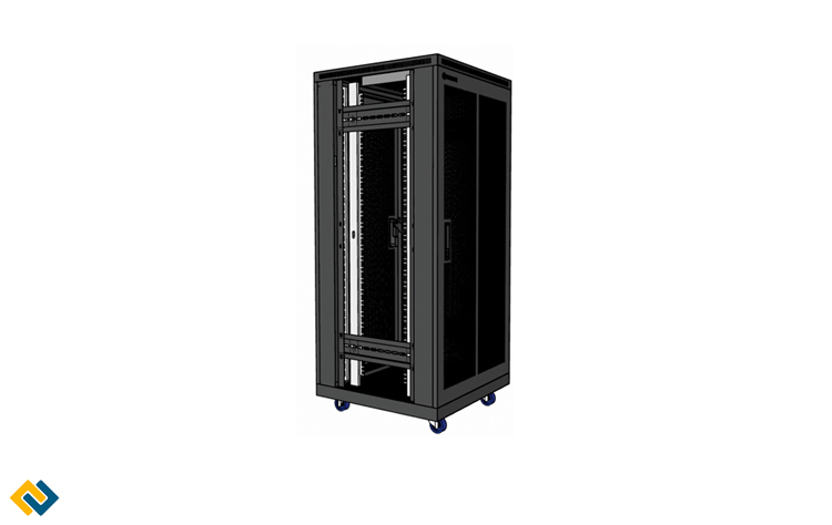 Tủ mạng 27U sâu 600, Tủ rack 27U D600, 2 cửa lưới kiểu dáng mới, giá tốt hãng UNIRACK